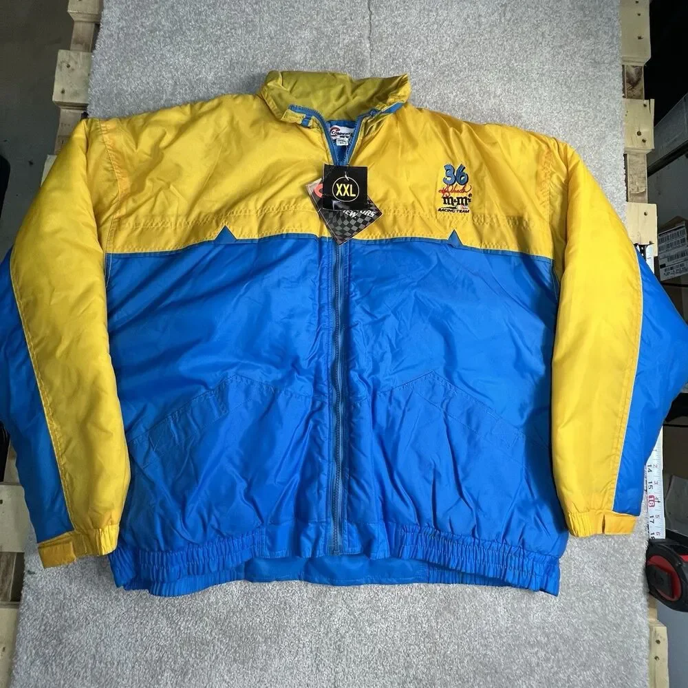 M&M's Racing Team #36 Ken Schrader Nylon Jacket‎ Men's 2XL NWT Nascar